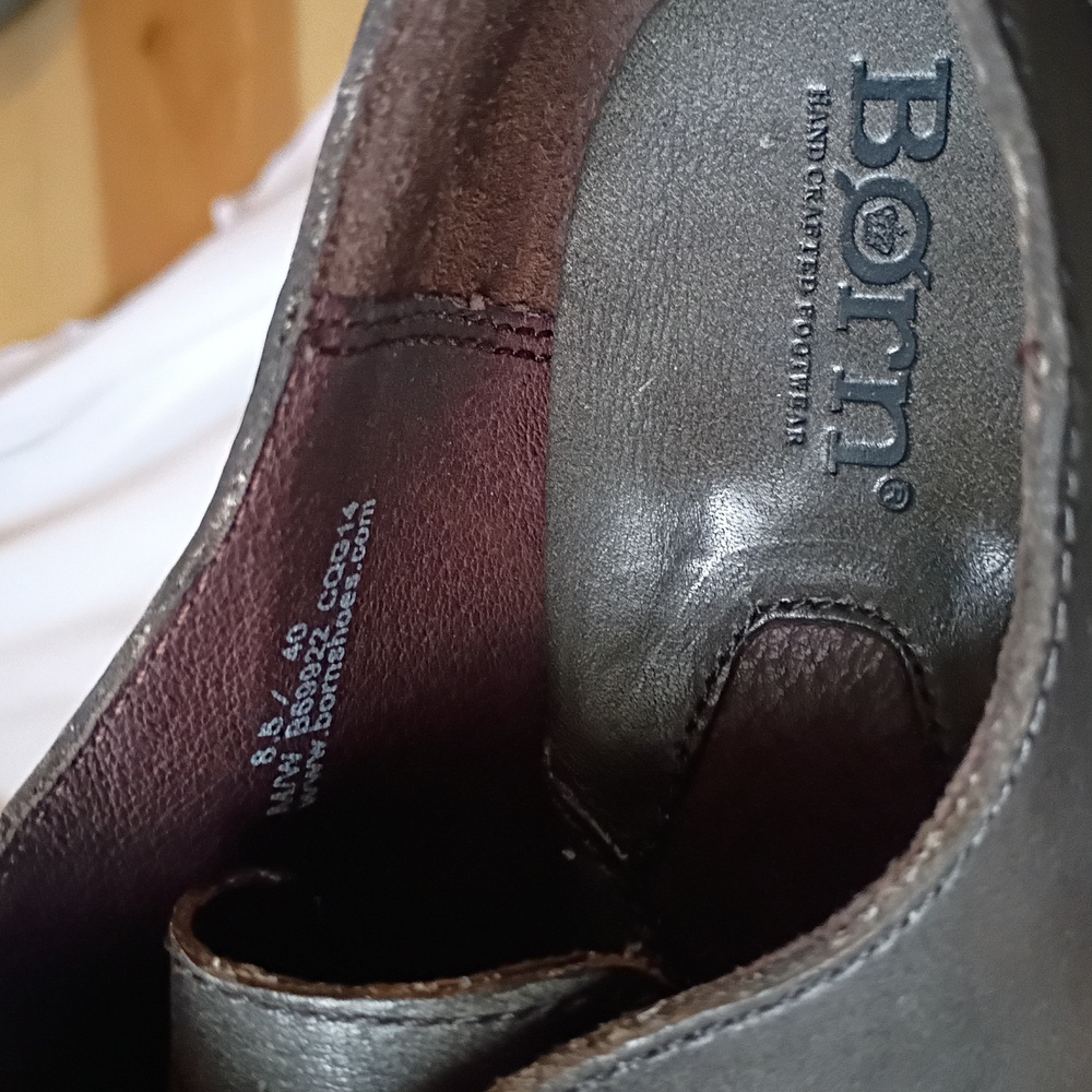 Born Dark Gray Leather Brogue Shoe - Picture 8 of 8